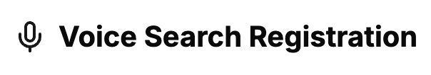 Voice Search Registration Logo